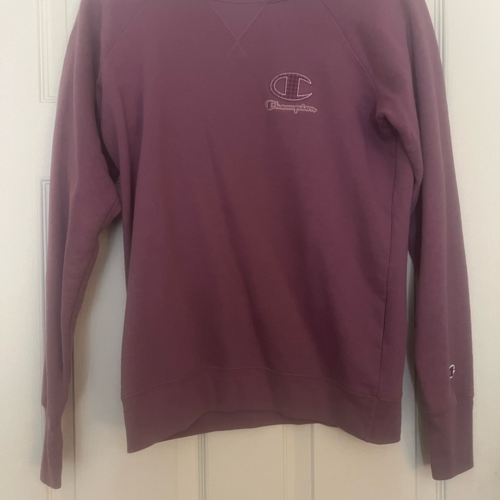 Champion Women’s purple Crewneck Sweater